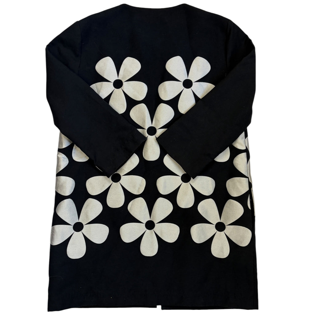 1960s daisy print coat back