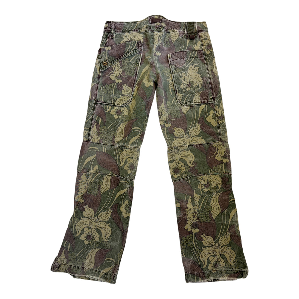 Miss sixty floral straight leg trousers back