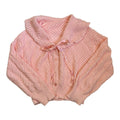 baby pink ribbon tie cardigan