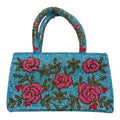 beaded floral purse