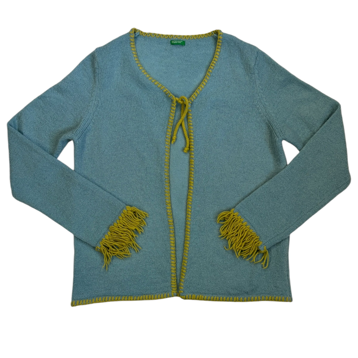 benetton wool cardigan, baby blue