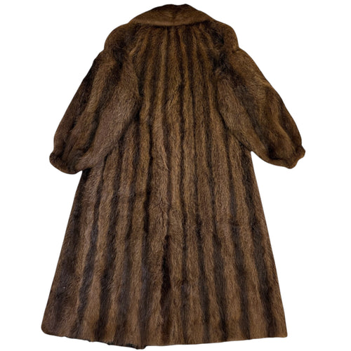 big brown viennese fur coat back