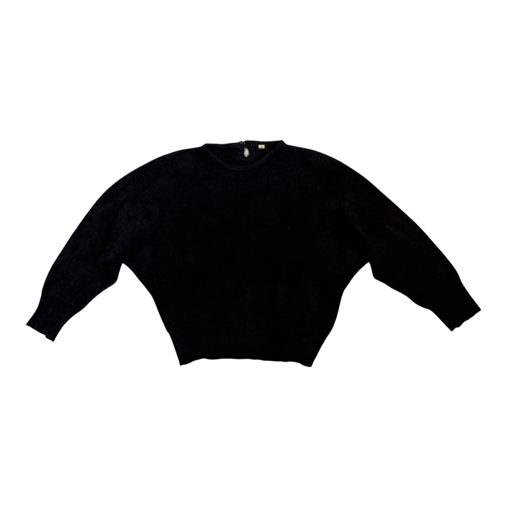 black angora jumper