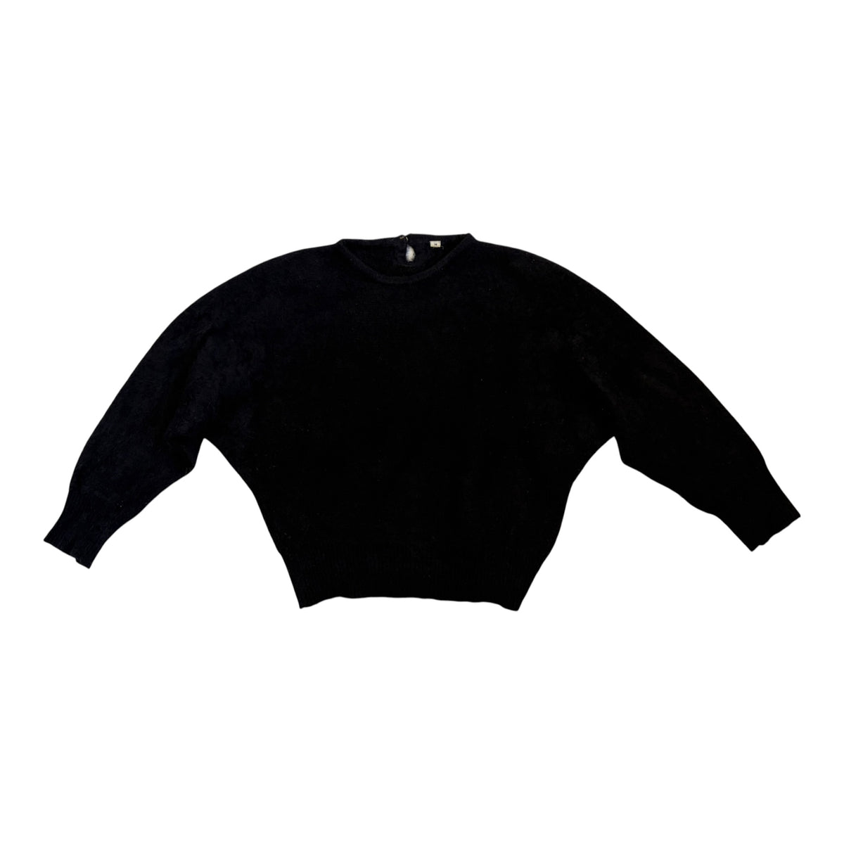 black angora jumper