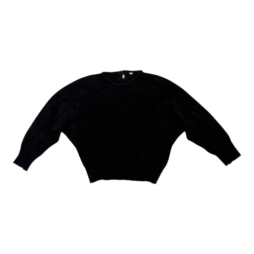 black angora jumper