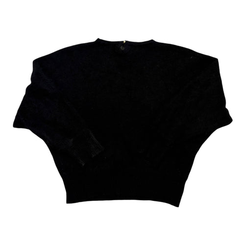 black angora jumper back