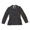 black long-sleeve shirt with a structured silhouette