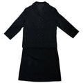 black silk jacquard set, 2 pieces