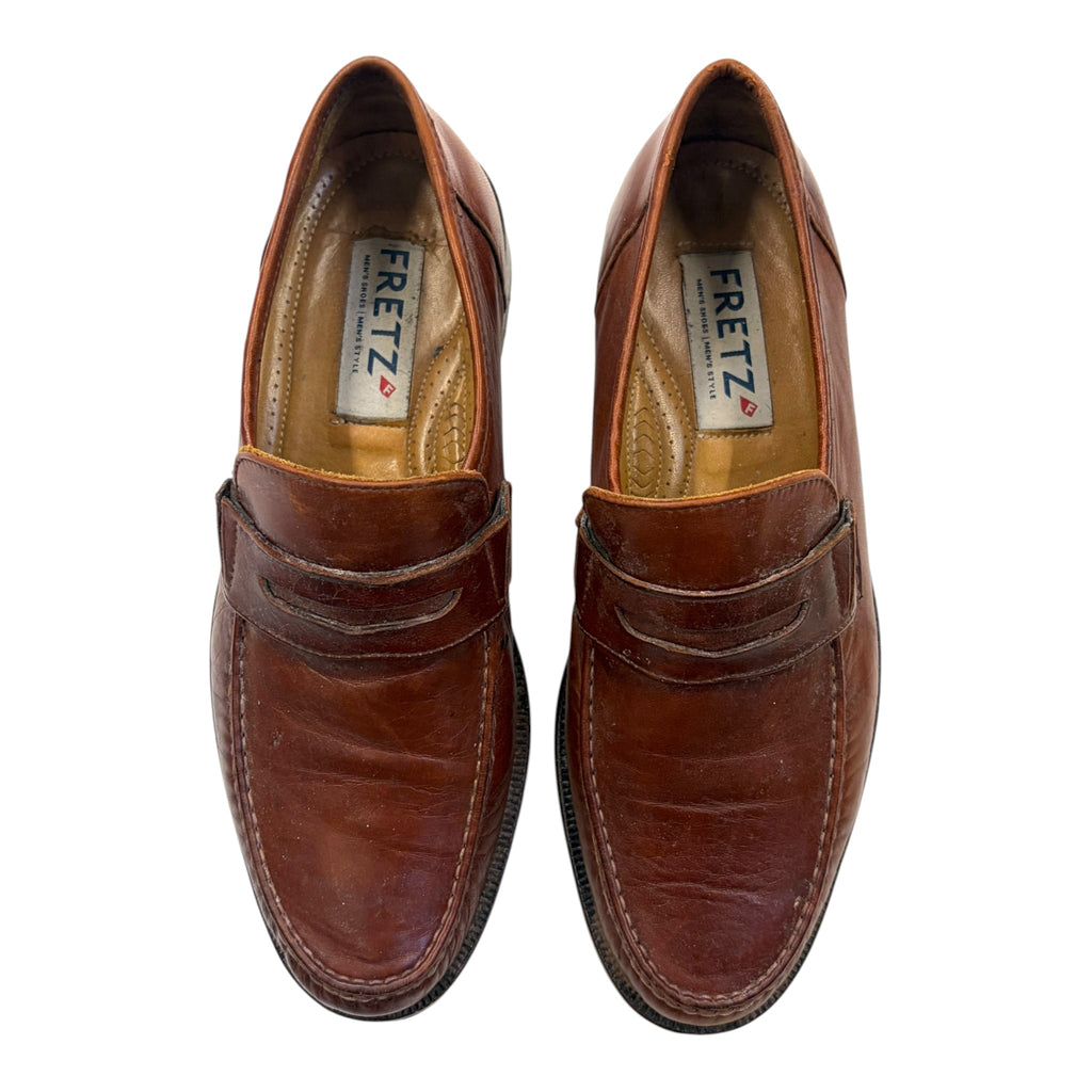 brown penny loafers