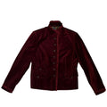 burgundy velvet jacket
