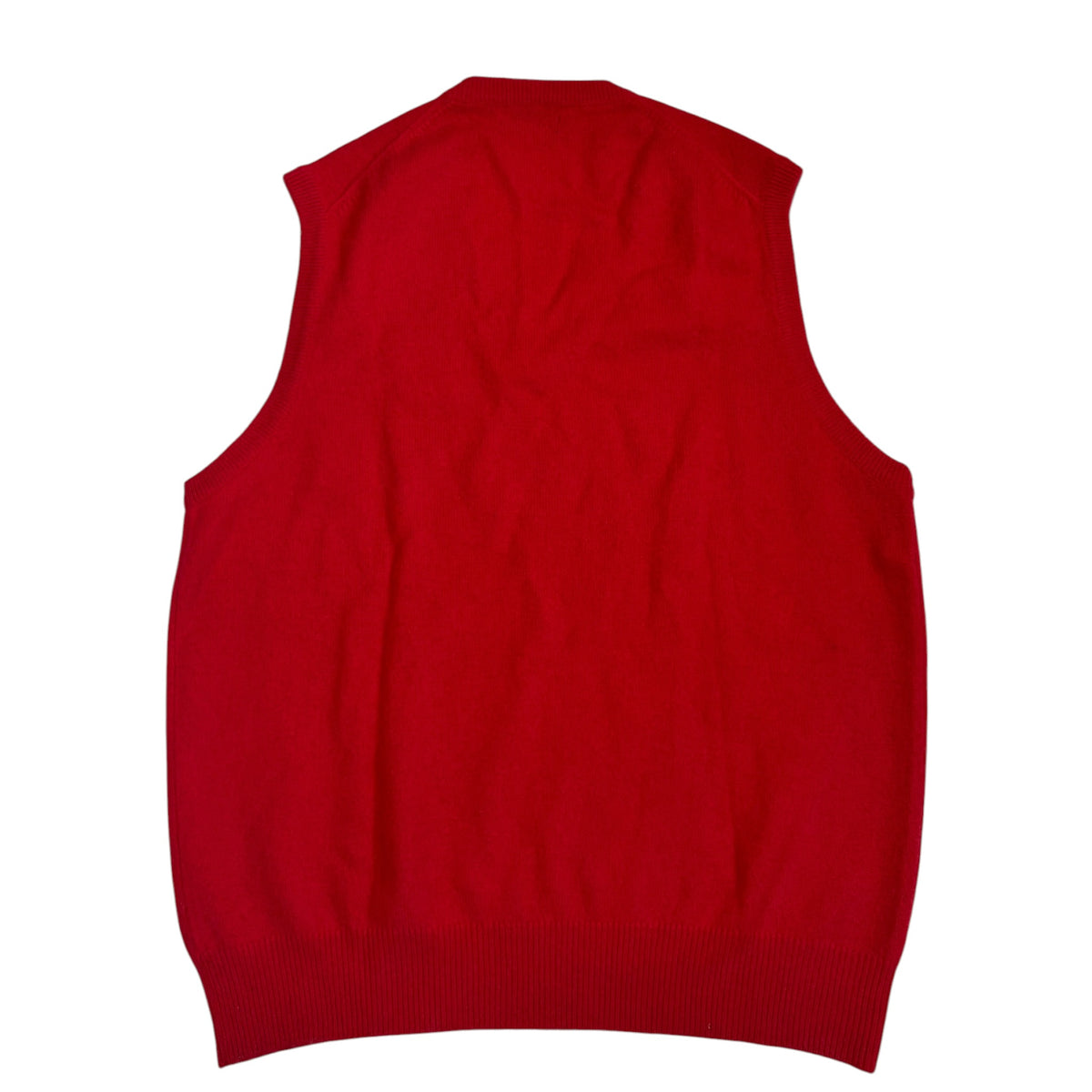 cashmere knit vest back