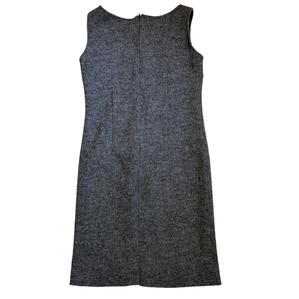 charcoal wool etui dress back