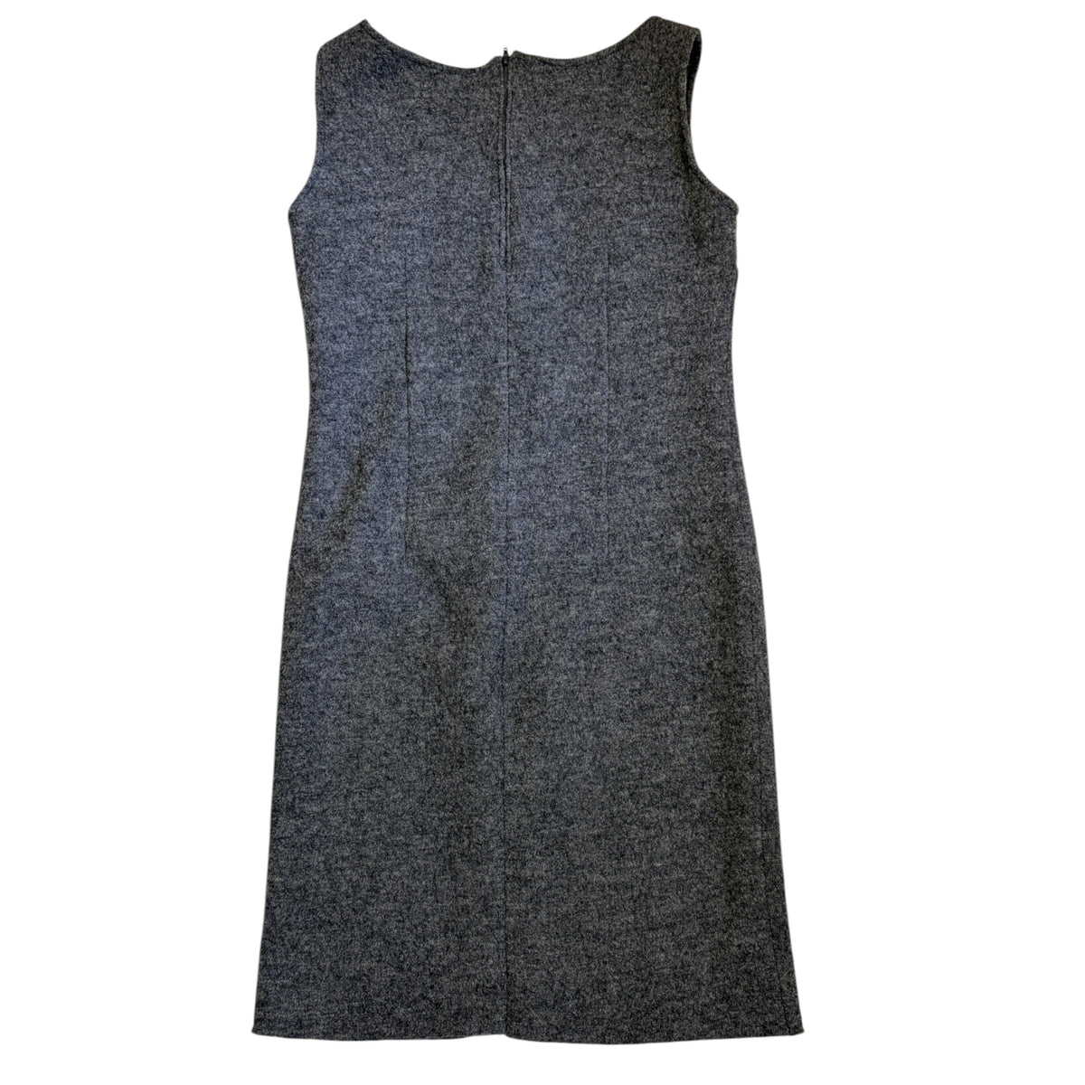 charcoal wool etui dress back