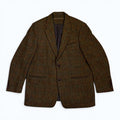 checkered harri's tweed wool blazer
