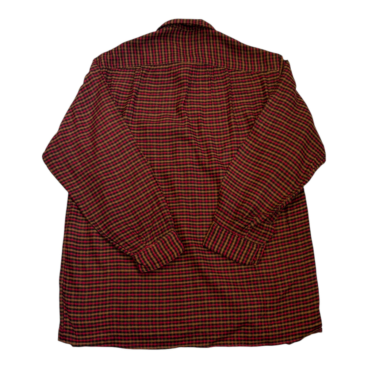 checkered soft flannel shirt back
