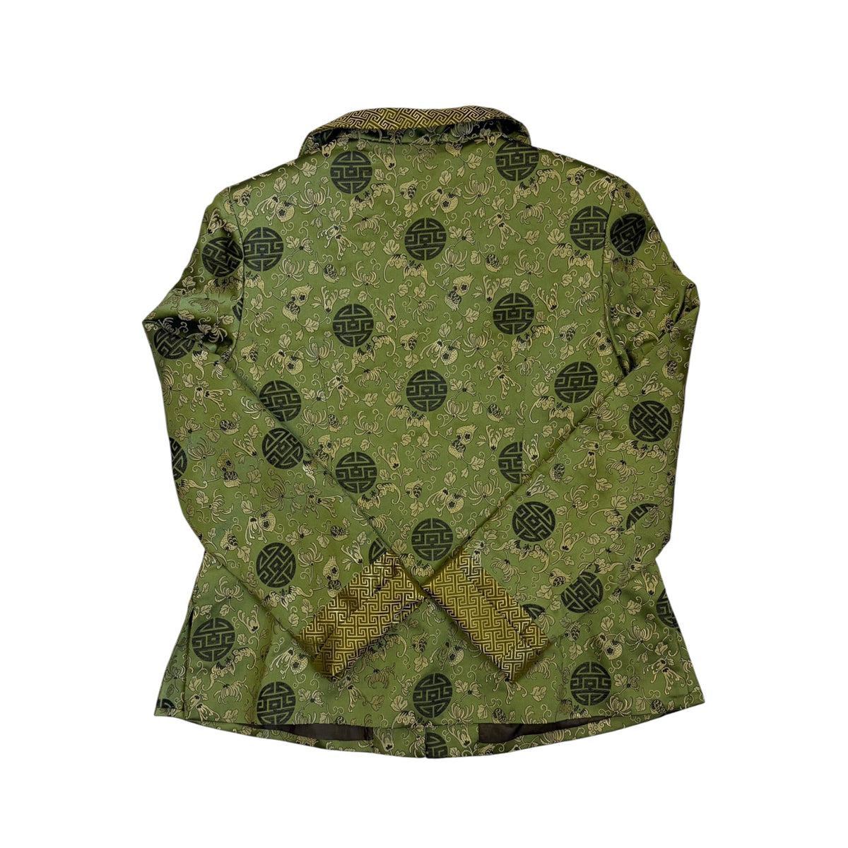chinese inspired brocade jacket back