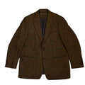 chocolate brown blazer wool — curated by staub