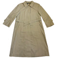 classic italian trench coat sand, checkered lining