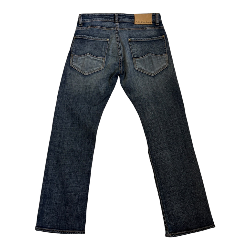 cropped calvin klein jeans back