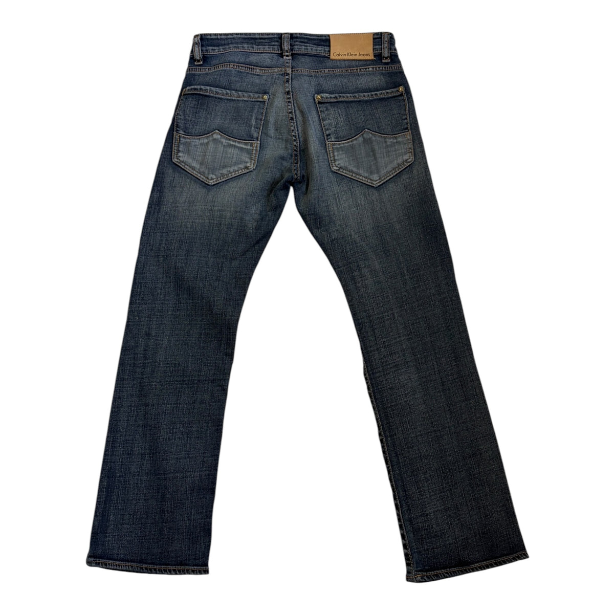 cropped calvin klein jeans back