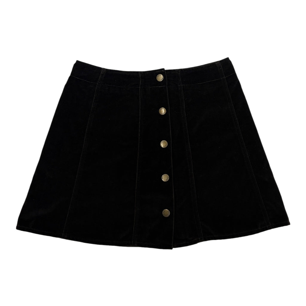 dark brown sisley velvet mini skirt