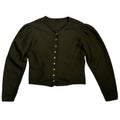 dark green traditional austrian trachten cardigan