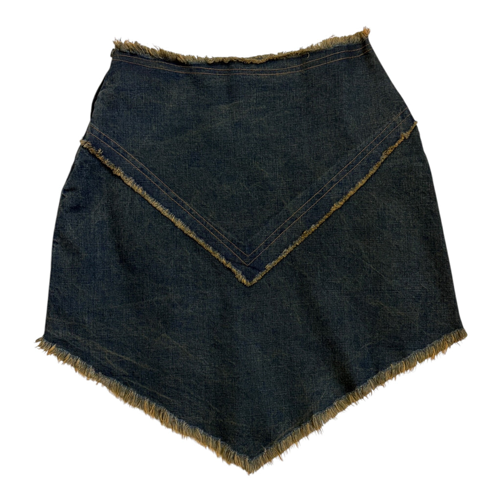 denim mini skirt