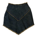 denim mini skirt