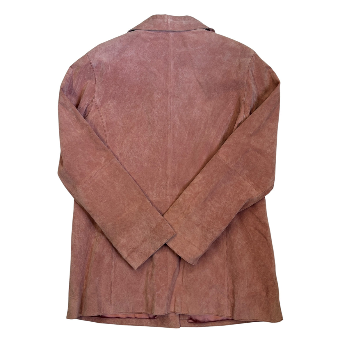 dusty rose duede jacket back