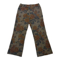 floral cropped wide leg trousers