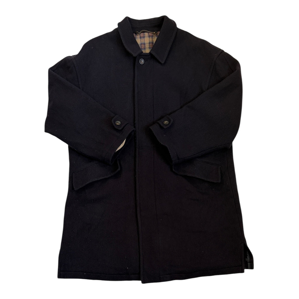 grey short wool coat
