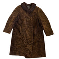 hazelnut sheepskin coat with fur collar