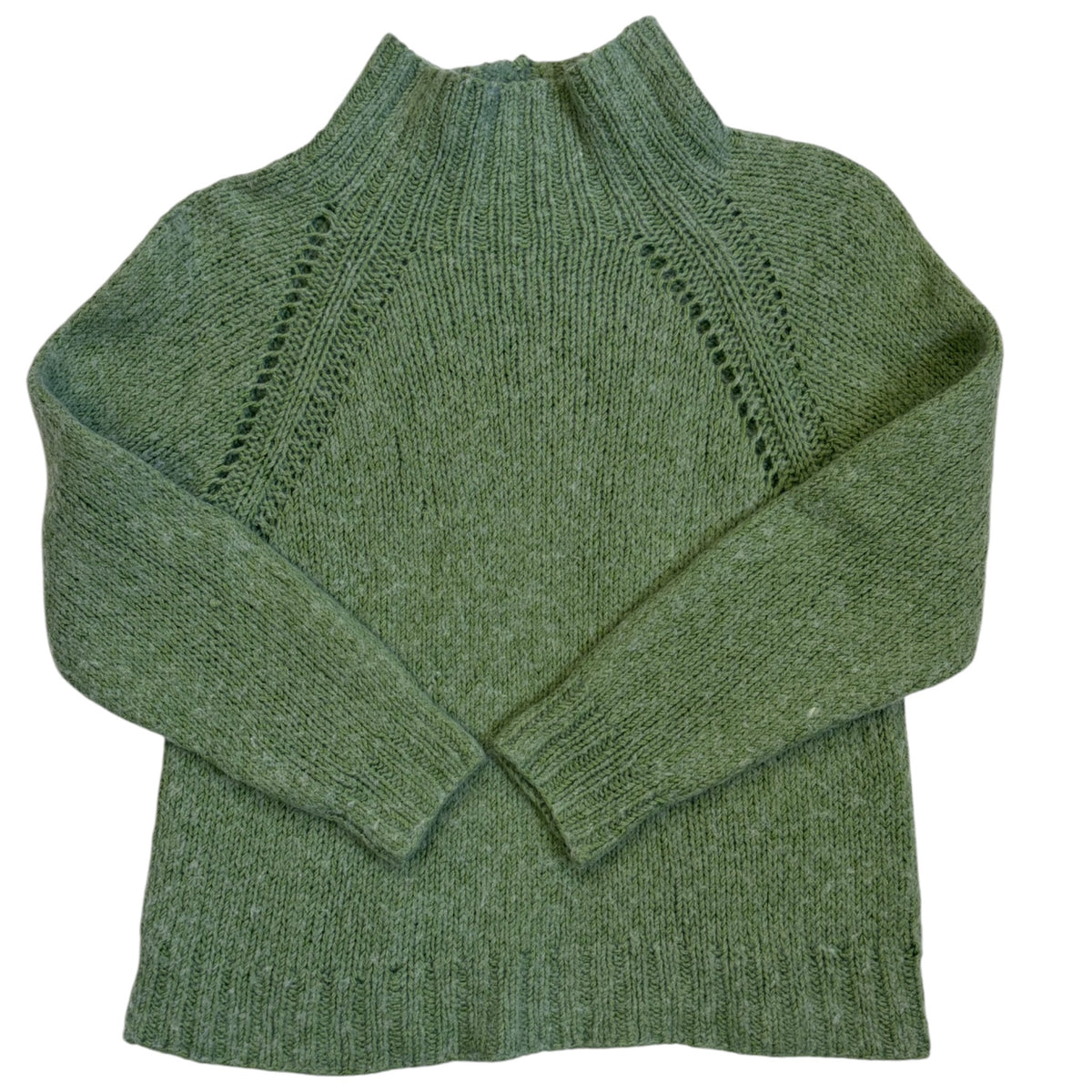 mint green wool turtle neck