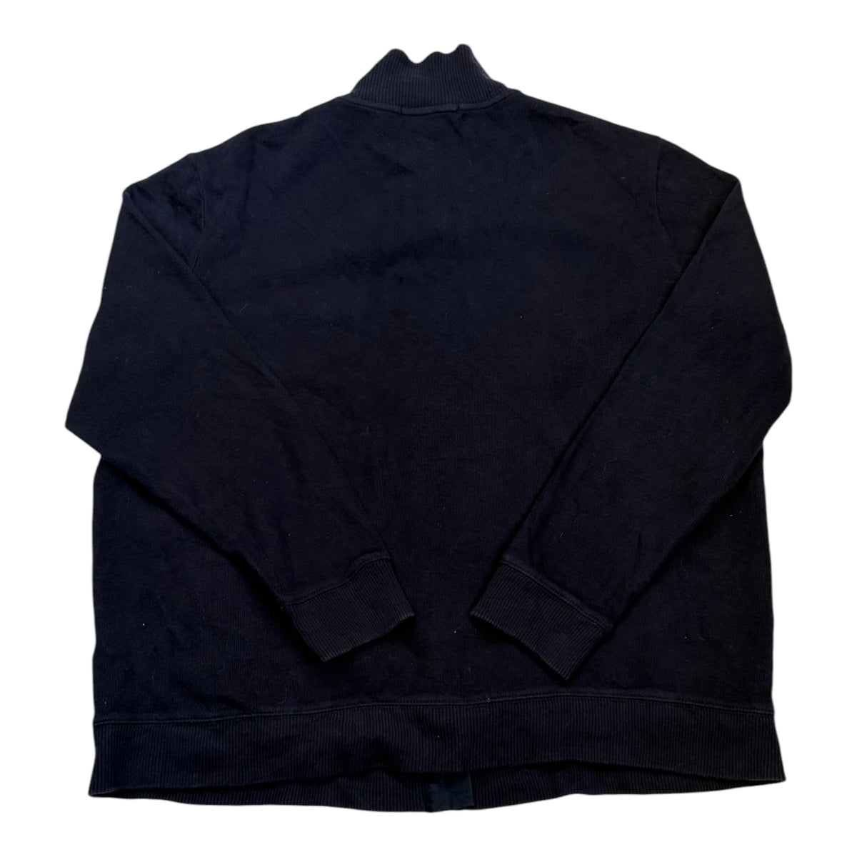 navy blue Ralph Lauren wool cardigan back