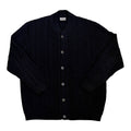 navy blue wool cardigan