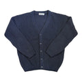 navy blue wool cardigan blue