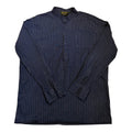pin stripe band collar shirt