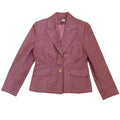 pink glitter blazer with stripes
