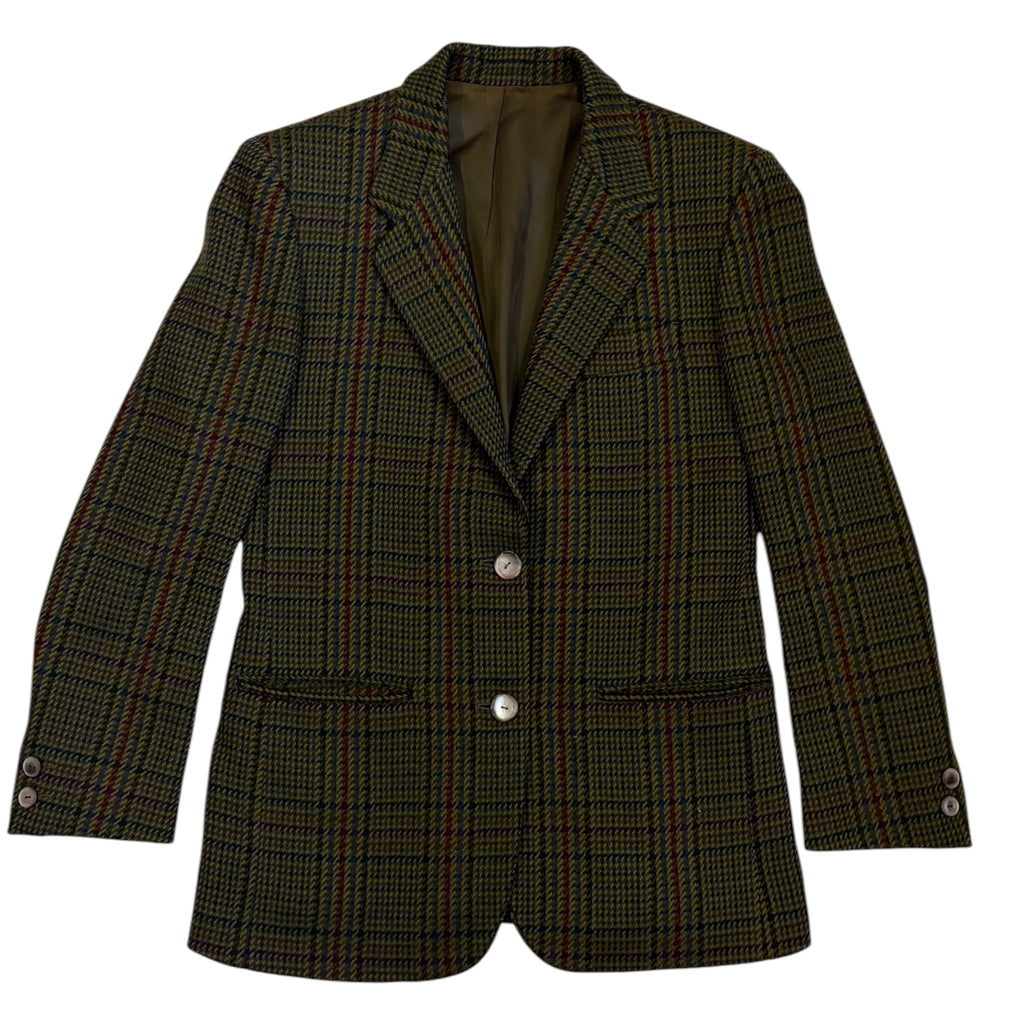 prince of wales check blazer