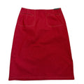 red denim y2k skirt