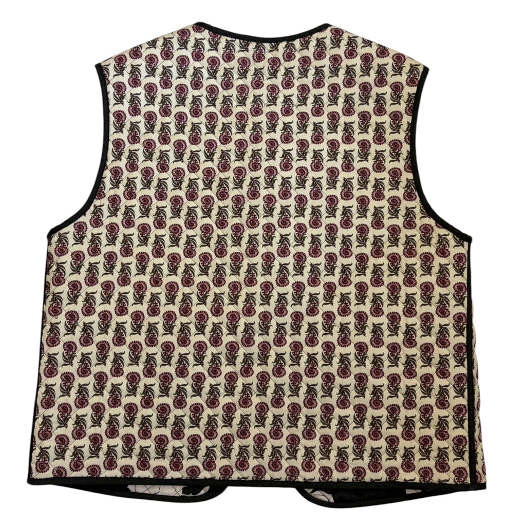reversible quilted vest back