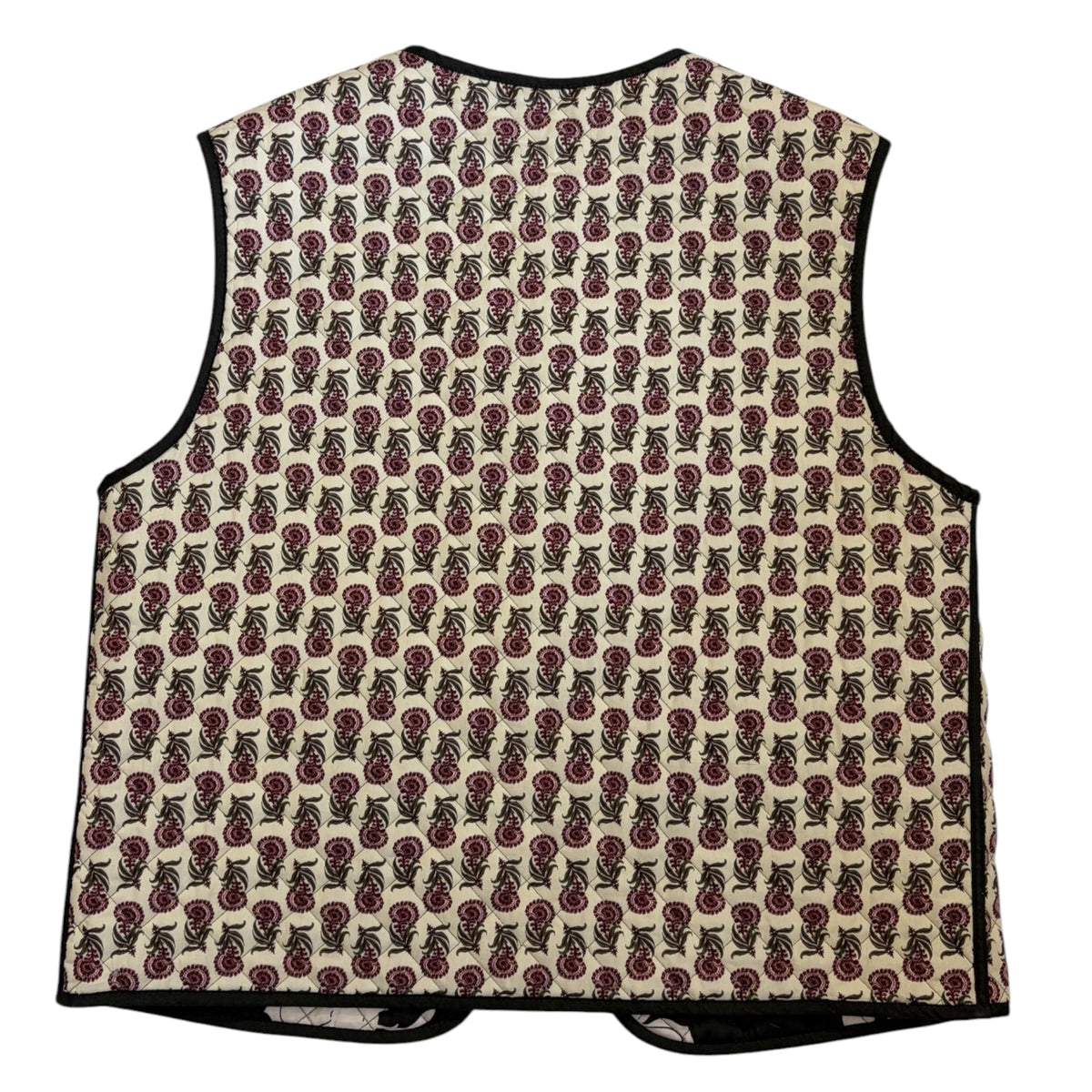 reversible quilted vest back