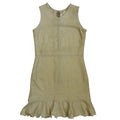 sleeveless ruffled mini dress