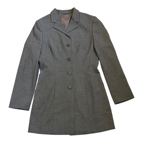 slim cut longline blazer
