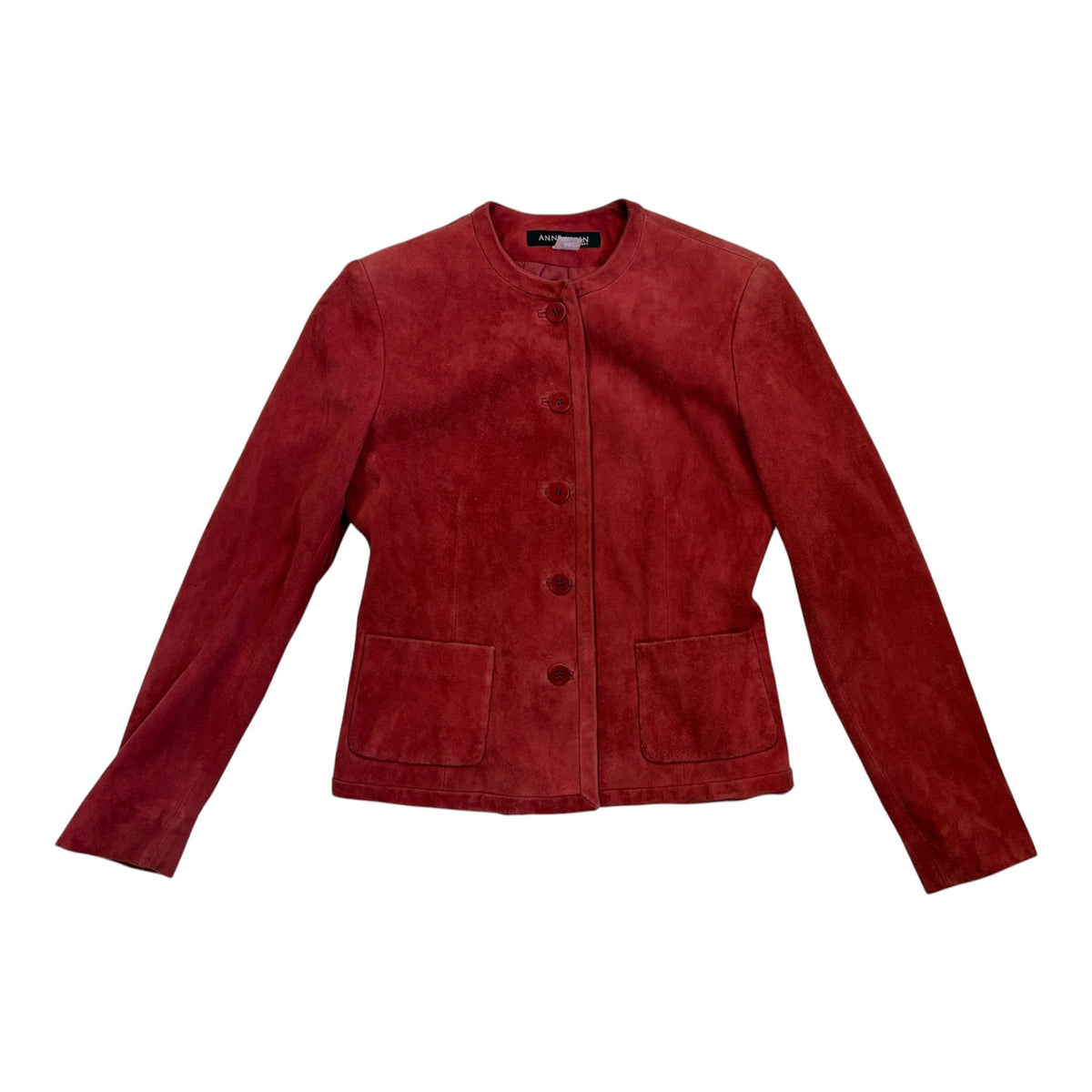 soft red suede jacket