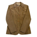 soft suede jacket beige