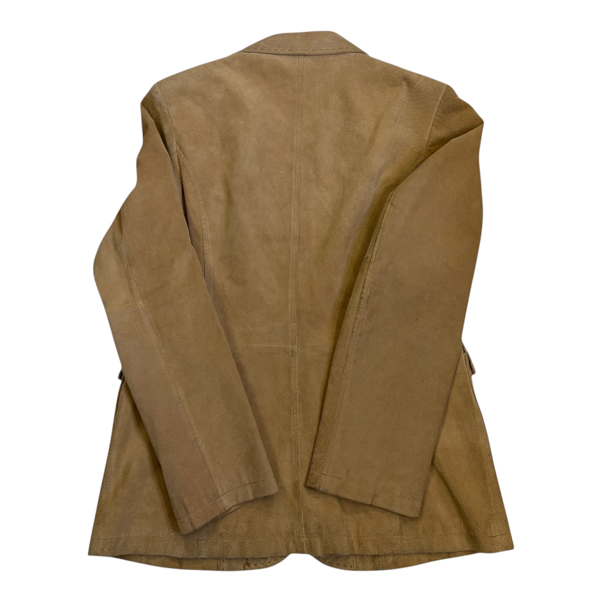 soft suede jacket beige back