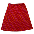 striped a-line skirt