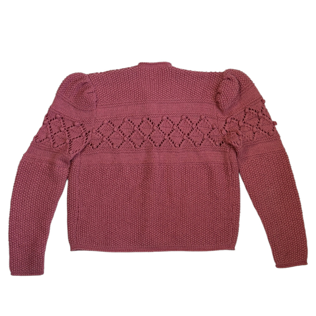 traditional austrian trachten cardigan back